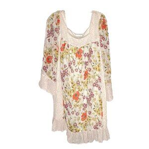 Jovovich Hawk for Target Floral Mini Dress Women's XL Multicolor Ruffle Hem